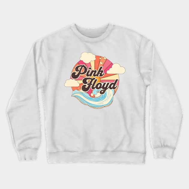 Pink Ocean Summer Crewneck Sweatshirt by The Manny Cruz Show